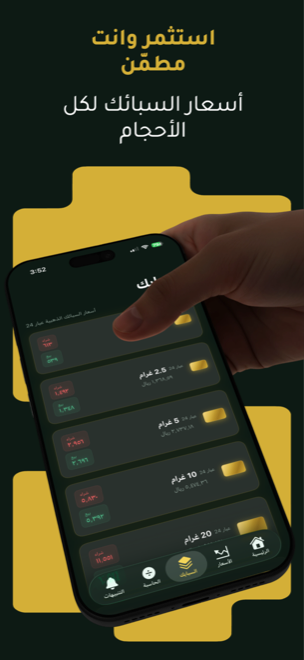 أسعار السبائك الذهبية لكل الأحجام